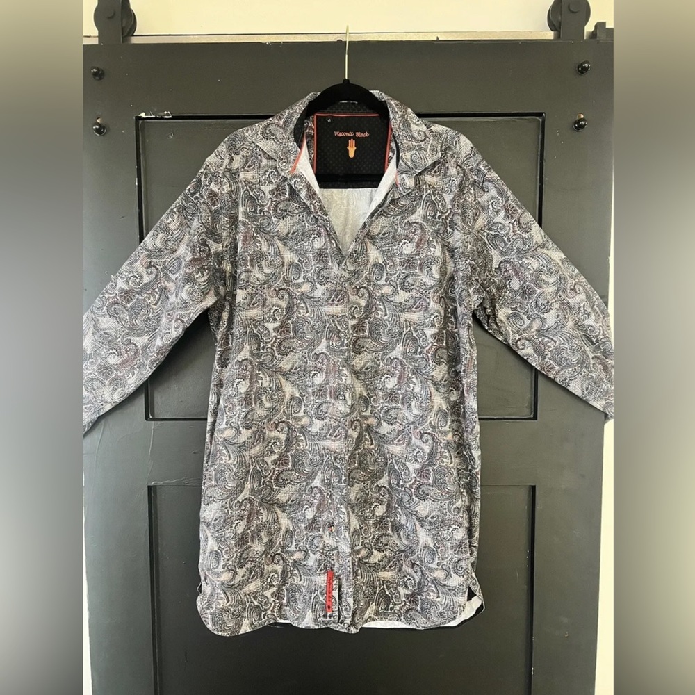 Beautiful Paisley Visconti Black Button Up